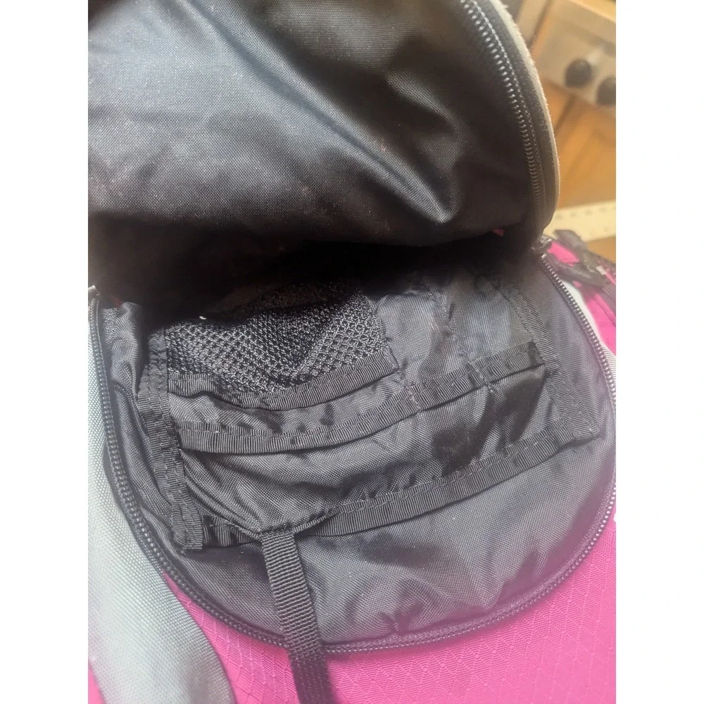 L.L.Bean Pink Butterfly Backpack  Black‎ School Book Bag Travel Daypack Hiking